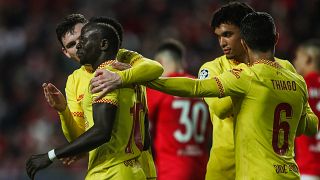  Sadio Mané's club Liverpool seals first-leg win against Benfica