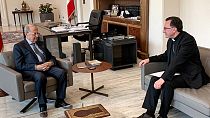 Il presidente libanese Michel Aoun incontra l'inviato apostolico Joseph Spiteri a Beirut