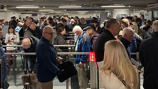 Passengers are experiencing long queues at Manchester Airport this week.