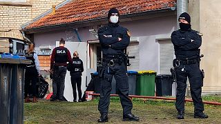صورة لمداهمة الشرطة الألمانية