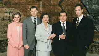 الرئيس المصري الراحل حسني مبارك وعائلته.