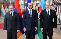 AB Konsey Başkanı Michel, Ermenistan Başbakanı Paşinyan ve Azerbaycan Cumhurbaşkanı Aliyev ile görüştü
