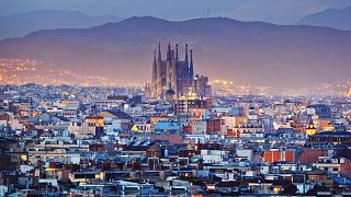 Barcelona in the evening 