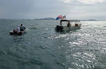 The search and rescue operation is taking place off the coast of Johor's Mersing.