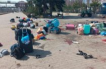 حمله یک ایستگاه راه‌آهن در شرق اوکراین