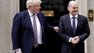 Boris Johnson und Olaf Scholz in London
