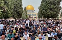 Jérusalem-Est, esplanade des Mosquées, le 8 avril 2022