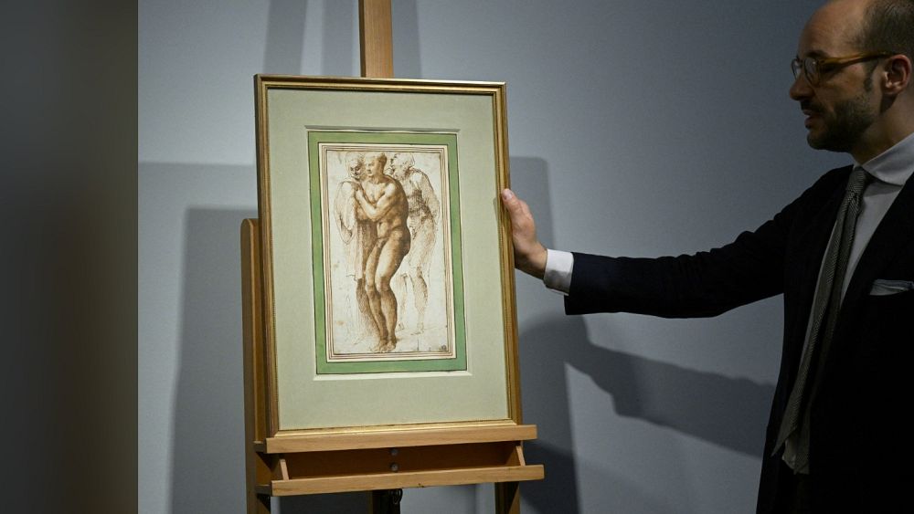 Michelangelo's first known nude goes on display in Paris ahead of Christie's auction | Euronews