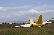 Avión partido en dos en Costa Rica