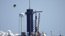 صاروخ "سبايس اكس" في مركز كينيدي الفضائي في كاب كانافيرال بولاية فلوريدا جنوب شرق الولايات المتحدة.