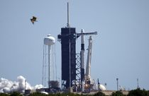 صاروخ "سبايس اكس" في مركز كينيدي الفضائي في كاب كانافيرال بولاية فلوريدا جنوب شرق الولايات المتحدة.