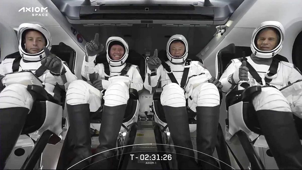 Космические туристы на пути к МКС 8 апреля 2022