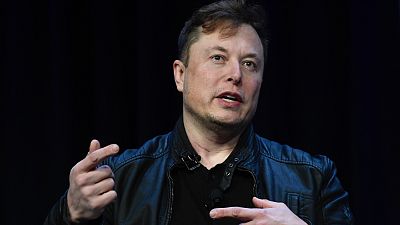 Tesla and SpaceX Chief Executive Officer Elon Musk speaks at the SATELLITE Conference and Exhibition in Washington, Monday, March 9, 2020.