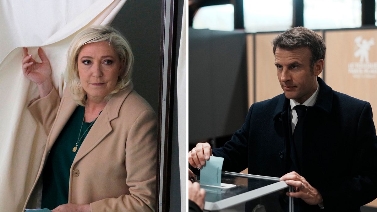 Marine Le Pen e Emmanuel Macron voltam a enfrentar-se numa segunda volta das eleições