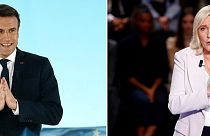 Emmanuel Macron y Marine Le Pen en imágenes de archivo