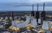 محطة لتوليد الطاقة التي تعمل بالغاز في برلين، ألمانيا.