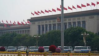 Çin'in başkenti Pekin'deki Tiananmen Meydanı'nda yer alan Ulusal Halk Kongresi