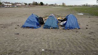چادرهای پناهجویان در منطقه کاله فرانسه