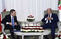 Mario Draghi e Abdelmadjid Tebboune