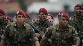 أرشيف-صورة لعناصر من الجيش البرازيلي
