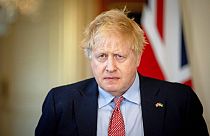 Le Premier ministre britannique Boris Johnson au 10 Downing Street, à Londres, jeudi 7 avril 2022.