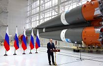 Владимир Путин на космодроме Восточный