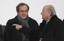 Michel Platini (L) and Sepp Blatter (R) were charged by Swiss prosecutors in November.