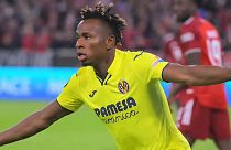 Samuel Chukwueze, autor del gol del empate del Villarreal frente al Bayern de Munich