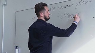 Ukrainisch-Unterricht an der Volkshochschule Köln