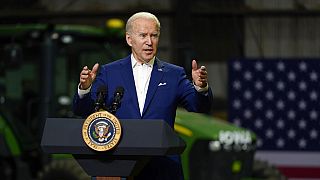 Joe Biden, durante un acto en el estado de Iowa