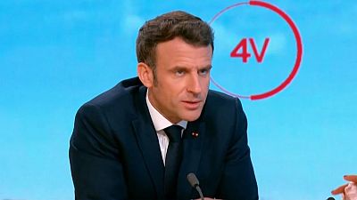 "I'm not sure the escalation of words is helping the cause right now," Emmanuel Macron said during an interview broadcasted on France 2 on Wednesday.