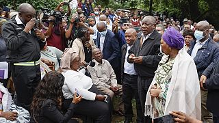 South Africa: President  Ramaphosa visits township in Durban after deadly floods