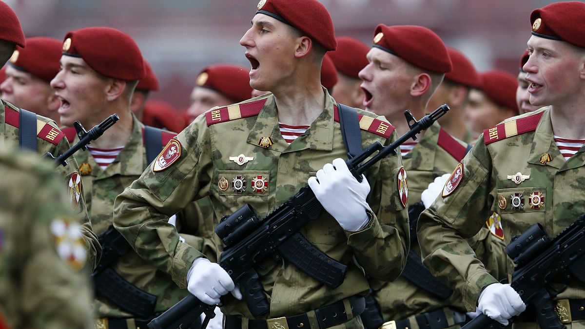 Войска Нацгвардии РФ на Параде победы