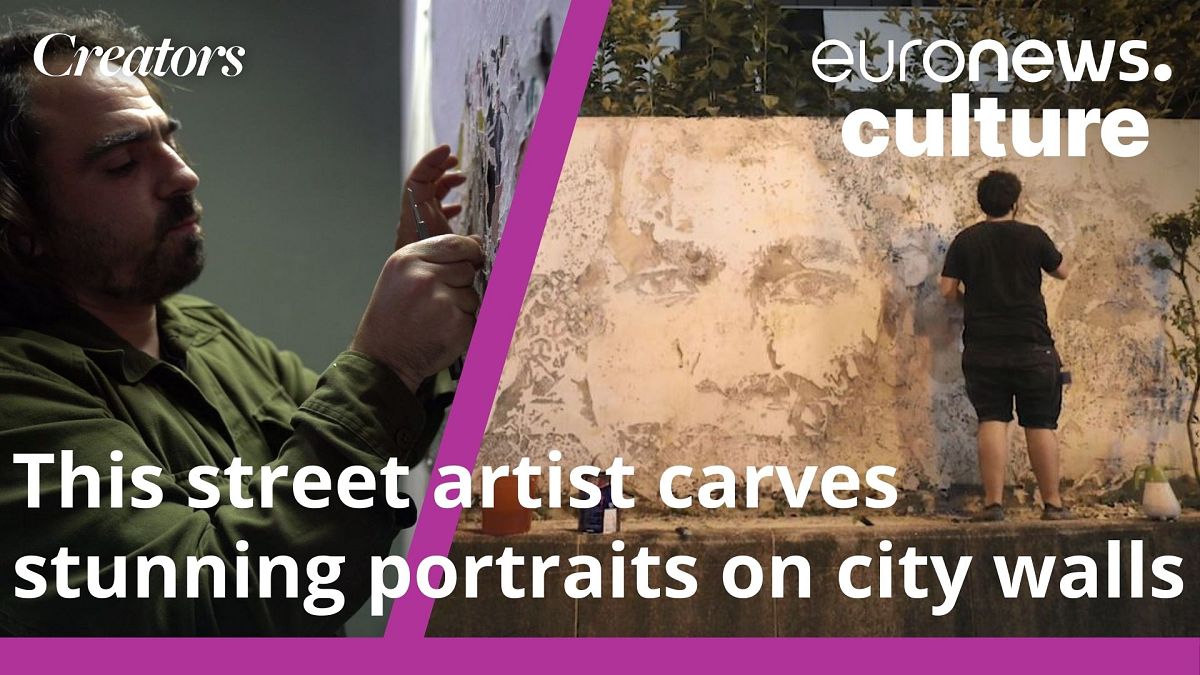 Discover Vhils' street art, made with hammers, chisels - and sometimes explosives thumbnail