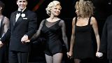 Pamela Anderson onstage as Roxie Hart in 'Chicago'