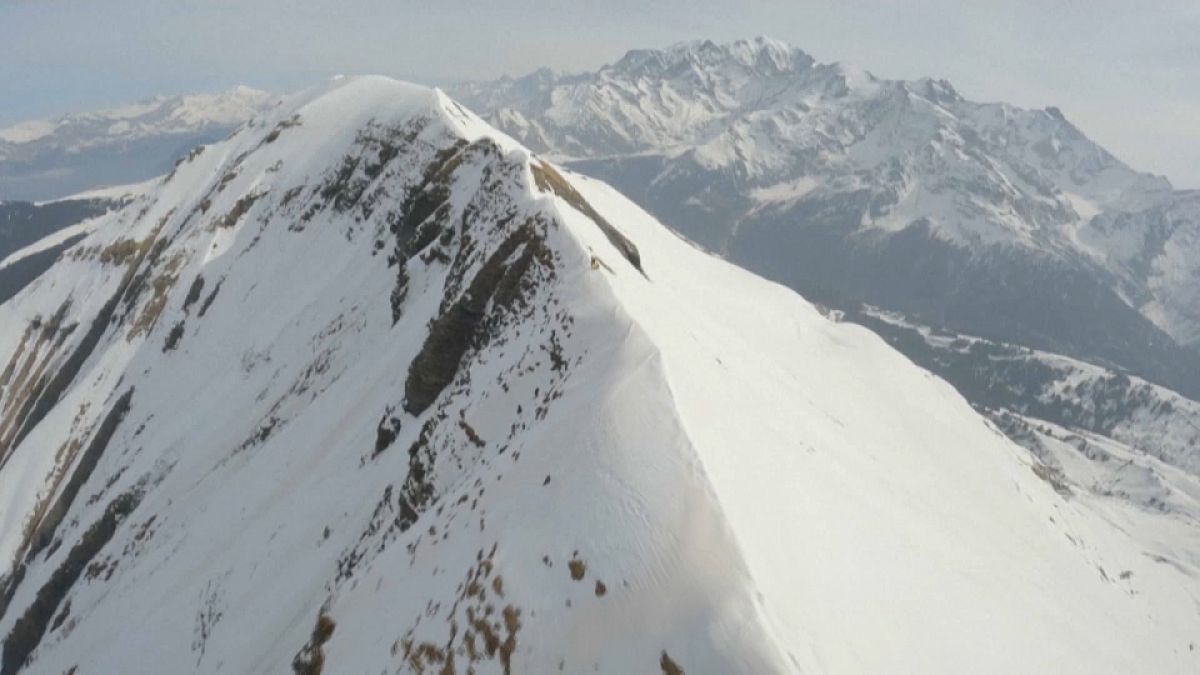 جبل Aiguille Croche في جبال الألب الفرنسية