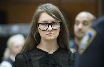 Anna Sorokin aka Anna Delvy in court, her story inspired the drama 'Inventing Anna'