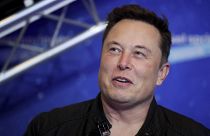 Elon Musk az Axel Springer díjátadó gálán 2020-ban