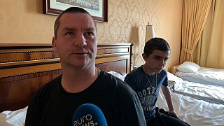 Mikolaj a fiával menekült Mariupolból
