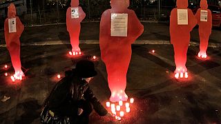 Διαδήλωση για την βία κατά των γυναικών στο Βουκουρέστι - φώτο αρχείου