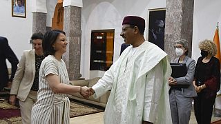 Niger's President meets German foreign minister Annalena Baerbock in Niamey