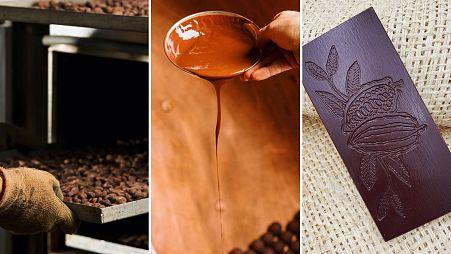 Making chocolate from bean to bars.