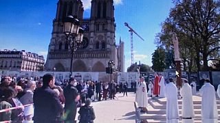 Devant Notre-Dame de Paris, ce vendredi