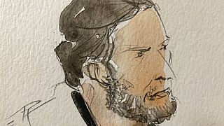 Dessin de Salah Abdeslam lors de son procès à Paris le 08/09/2021