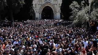 Prayers at Al-Aqsa Mosque hours after clashes