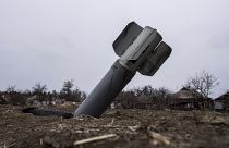 Разгонный блок ракеты в пригородах Чернигова, 12 апреля 2022