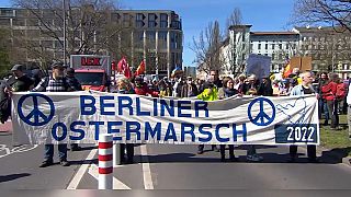 Germans gather in Berlin for traditional Easter peace marches