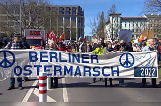 Germans gather in Berlin for traditional Easter peace marches