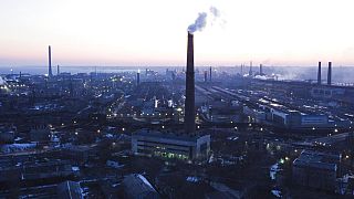 Gelände der Azowstal Stahlwerke in Mariupol, Ukraine