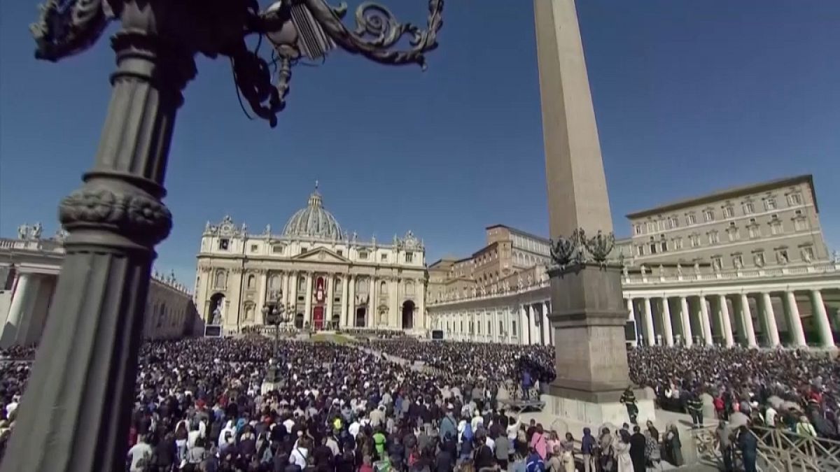 La Plaza de San Pedro del Vaticano este domingo. 